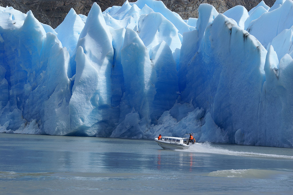 Patagonia mountains and glaciers